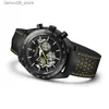 Wristwatches PAGANI DESIGN Moon Men's Watches Luxury Brand Quartz Waterproof Skeleton Sport Chronograph AR Sapphire Glass Reloj Hombre 1779Q231123
