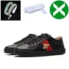 GGLIES Buty Casual Bee Ace Sneakers Low Women S Buts Sports Trainers Designer Tiger Hafted Black White Green Stripes Męs