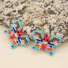 Dangle Earrings Go2BoHo Earring Fashion Jewelry Miyuki Seed Bead Handmade Woven Butterfly Charm Drop Earing Jewellery For Women