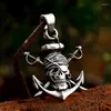 Chaînes Viking Pirate Anchor Acier inoxydable Hommes Femmes Colliers Pendentifs Chaîne Punk Tendance Mode Bijoux Créativité Cadeau En Gros