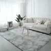 Carpets Tie-dye gradient carpet living room coffee table mat plush washable full floor mat bedroom bed blanket