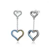 Dangle Earrings Sterling-Silver-Jewelry Lavish Heart Drop Earring