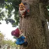 Garden Decorations Gnome Dwarf Climbing Rope Sculptures And Figurines Resin Crafts Elf Ornaments Tree Pendant Statue Garden Home Decoration Outdoor 231122