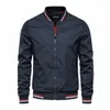 Männer Jacken 2023Einfarbige Bomberjacke Männer Casual Slim Fit Baseball Herren Herbst Mode Hohe Qualität für