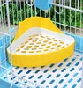 Limpieza de esquinas de conejo y gato, inodoro para mascotas, orinal rectangular, juego de bandeja para excrementos, productos para mascotas del hogar, accesorio 2207196559641