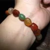 Charm Bracelets Boutique Natural Mongolian Alxa Colorful Sugar Heart Agate Original Stone Jewelry Bracelet Necklace For Women Cute Ornaments