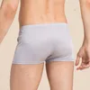 Underpants Men Silk Panties Natural Boxer Shorts Mid-rise Underwear Healthy Lingerie Solid Navy Khaki Silver