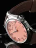 Armbandsur mystiskt kod 38mm klocka för män rörelse automatisk mekanisk affärsmän mineralförstärkad glas spegel armbandsur