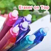 Large Capacity Ink Erasable Gel Pen 0.5mm Push Automatic Washable Handle Magic Refills Rods Longer Writing School