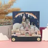 Magic Castle 3D Notepad Carved Paper Memo Pad Block Notes Ferris Wheel Note Stationery Accessories Novelty Birthday Gift