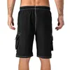 Herren-Badehose, Sommer-Strand-Shorts, Badebekleidung, schnell trocknend, Surf-Board-Shorts, 4 Taschen, modische Strandbekleidung