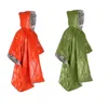 Poncho de pluie d'urgence, couverture de survie coupe-vent réutilisable pour le camping en plein air
