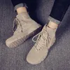 メンズ砂漠軍ブーツ女性の戦術的な軍事ブーツ男性作業靴ボタ Masculina 黒オートバイブーツハイキング狩猟靴
