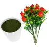 Flores decorativas 1 conjunto em vaso artificial romã escolha simulação ramos de frutas planta falsa bonsai