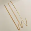 Fußkettchen LETAPI 3pcs / set Goldfarben-einfaches Blatt-weiblicher Fuß-Schmucksache-Bein-Mode auf Knöchel-Armbändern für Frauen