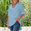 Blusas femininas macias e elegantes de secagem rápida para senhora verão blusa respirável roupa solta