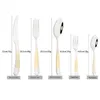 Dinnerware Sets 30Pcs Vintage Steak Knife Fork Tea Spoon Cutlery Set High Quality Stainless Steel Flatware Western Kitchen Tableware