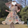 Casual jurken hstar schattige Japanse stijl zacht meisje zoet zomer feest lolita dagelijkse slinger kleine jurk vrouwen