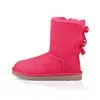 Austrália botas de neve bota lady girls girls designer feminino fulm women clássico clássico inverno australiano quente penteado laço de cetim booties fofos fofos