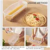 Baking & Pastry Tools New Microwave Pasta Cooker With Strainer Heat Resistant Steamer Lid Spaghetti Noodle Cooking Box Kitchen Accesso Dhrtf