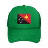 Ball Caps Papua Gine Beyzbol Kapağı Moda Bayrağı Kadın Erkekler Nefes Alabilir Kamyoncu Şapka Açık