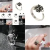 Cluster-Ringe Cluster-Ringe Gourmet-Sier-Schmuck Damen-Ethno-Stil-Transfer Siersmith Handgefertigtes Nischendesign Sansheng Iii Eröffnung Rin Dhug4