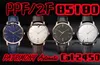 PPF/ZF Luxury heren Watch 85180 Patrimony Watch Diameter 40 mm, Cal.2450 Mechanische beweging, ultradunne stijl eenvoudige bedrijfsformele slijtage goud wit