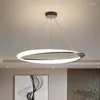 Pendant Lamps Simple Dining Room Chandelier Modern Ring Living Lamp Personalized Home Table Light In The Bedroom