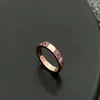 Diamond Ring 2023 dubbel bokstav strassdesigner ringar glänsande kristall la bague par ringar smycken