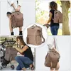 Sacs à couches 6 types Pu Leather Mommy Sac de grande capacité Sac à dos pour maman Baby Baby Porteler avec un pad pour maman Baby Nursing 231123