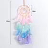 Decorative Objects Figurines 15 Styles Wall Dream Catcher Led Handmade Feather Braided Wind Chimes For Room Decoration Hanging Home Christmas Decor Poster 231123