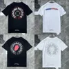 Clásicos de lujo para hombres Camiseta Ch Marca Camisetas Diseñadores Hombres Mujeres Tops Tees Moda Herradura Sánscrito Cruz Imprimir Camiseta de algodón Casual Manga corta Camisetas S67Z