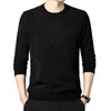 Pulls pour hommes Fall Hiver Poulain Couleur solide Coul rond