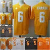 Tennessee Volunteers voetbalshirts 11 Jalin Hyatt 5 Hendon Hooker 14 Eric Berry 6 Alvin Kamara allemaal gestikt