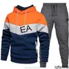 M3GV Männer Trainingsanzüge Marke Print Set 2023 Neue Frühling Herbst Sport Anzug Casual Sweatsuit Hosen Männlich Jogging EA706788 # GZLV