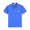 Monclair Shirt Polo de diseñador para hombre Polo clásico de lujo para hombre Camiseta informal para hombre Serpentine Monogram Print Bordado Moda 231
