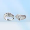 Choucong Brand Wedding Paar Rings Luxe sieraden 925 Sterling Silver Round Cut White Topaz CZ Diamond Gemstones Party Eternity P8621752