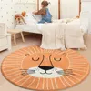 Carpet Nordic Carton Round Rug Carpets for Home Living Room Bedroom Kids Room Blanket Plush Floor Mat Decoration Salon Pile Area Rug 231122