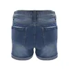 Damskie dżinsy letnie dżinsowe szorty moda wydrukowane luźne patyki uliczne chłopaka 230422