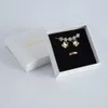 Pendant Necklaces 50pcs Kraft Gift Boxes Custom Black White Brown Paper Small Case Cardboard Rings Earrings Travel Jewelry Packing Carton Box 231123