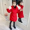 Ensembles de vêtements Manteau d'hiver Sweats à capuche Vêtements d'extérieur Épais Chaud Fille Vestes Vêtements pour enfants adolescents en coton 7 9 10 11 13 ans Parkas 231123