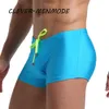 Men's Sexy Boxer Swim Beach Shorts Beachwear Boxers Lower Body Swimsuit Bikini