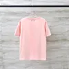 2023 summer Mens T shirts Designer Clothing Pink personality letter Splash ink T-Shirt Men Short Sleeve Summer Tops T Shirt Male Fashion tshirt