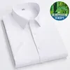 Camicie eleganti da uomo Casual Versatile Camicia sottile Traspirante Senza tasche Vestibilità regolare Slim Classica Business No stiro Antirughe Abbigliamento formale