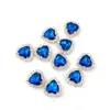 Décorations d'art d'ongle 5 pièces grande taille AB coeur cristal breloques 12X13mm alliage strass germe manucure bijoux accessoires pour ongles # C5