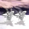 Charme Creative Fly Bee Ear Stud Boucles d'oreilles pour femmes filles Or / Argent Couleur Mignon insecte Animal Boucles d'oreilles Charme Bijoux de mariage de mariée W0422