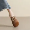 Elbise Ayakkabı Bahar ve Sonbahar Kadınlar Düz Ayakkabı Retro Stil Up Kariyer Ofis Açık Mary Jane Ayakkabı Bayanlar Günlük Loafers 41-43 231123