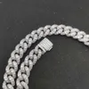 Hip Hop Jewelry 18K Sliver Plated Faucet Buckle Stainless Steel Miami Cuban Link Chain Cuban Choker Necklace Men Jewelry