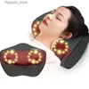 Oreillers de massage XINGPAI 3D électrique 2 têtes 6 boutons cou épaule dos oreiller de massage Shiatsu dispositif de pétrissage santé cervicale Q231123