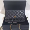 Sac de créateur chaîne bandoulière plaid rabat sac de mode couleur unie motif caviar peau de vache double lettre boucle en métal en forme de diamant à carreaux femmes sac de repas